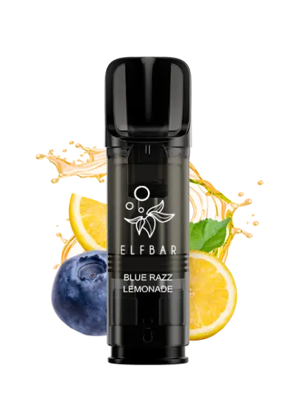 Elfbar Elfa Pro Blue Razz Lemonade Pod - blaue Kapsel mit Aroma-Kennzeichnung